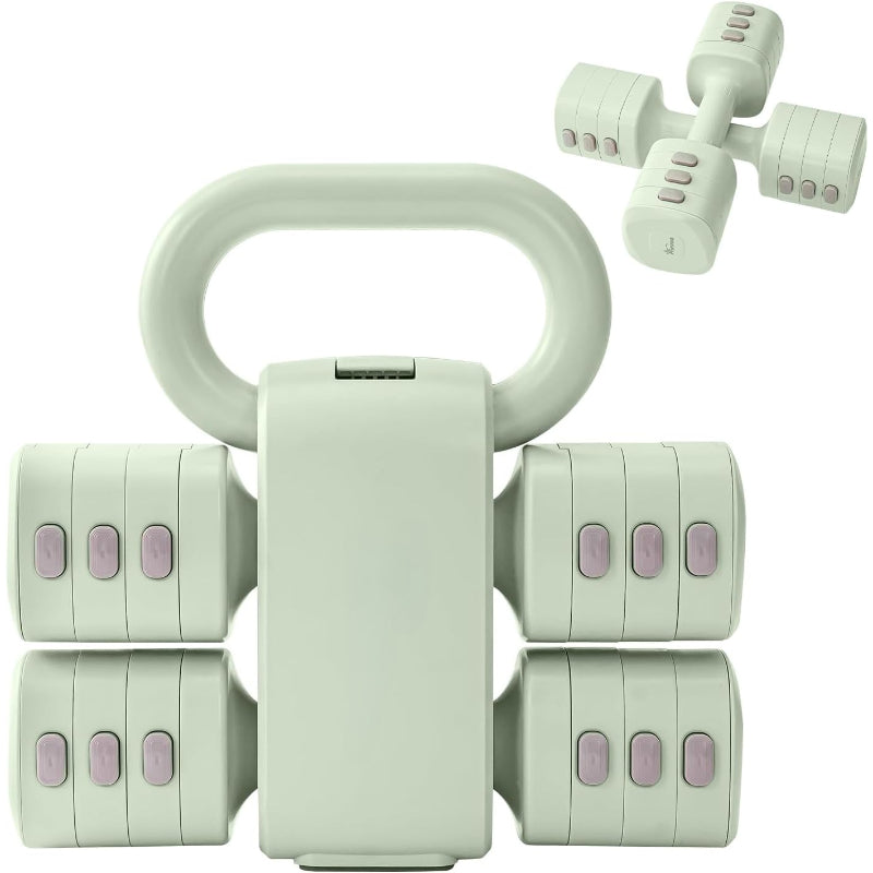 2‑in‑1 Adjustable Kettlebell Dumbbell Set