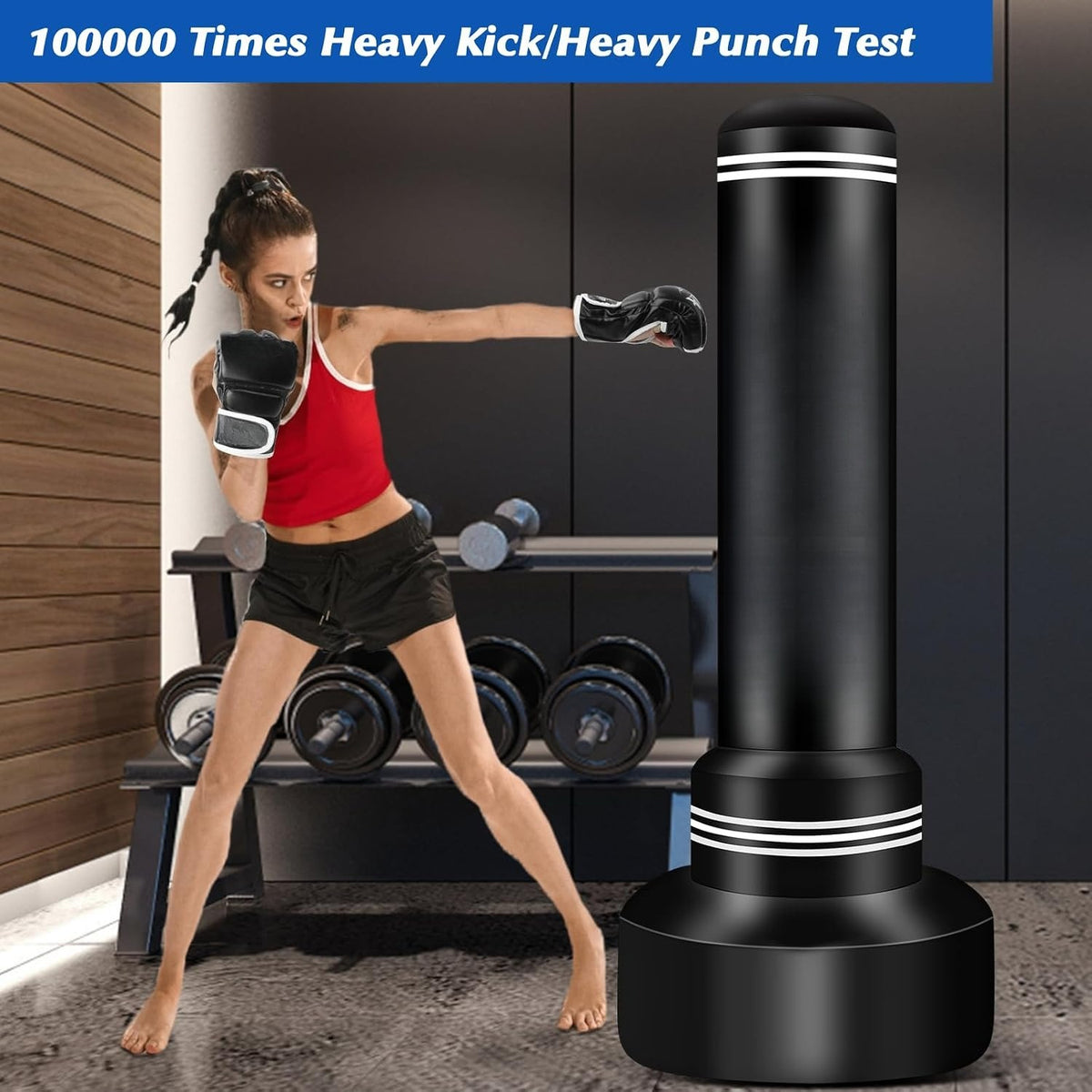Freestanding Heavy Punching Bag Set