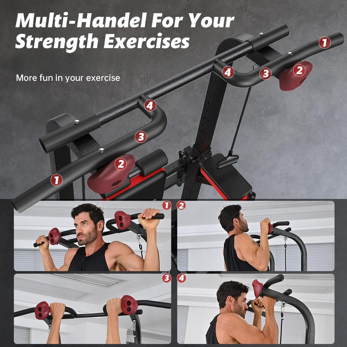 Adjustable Home Gym Power Tower