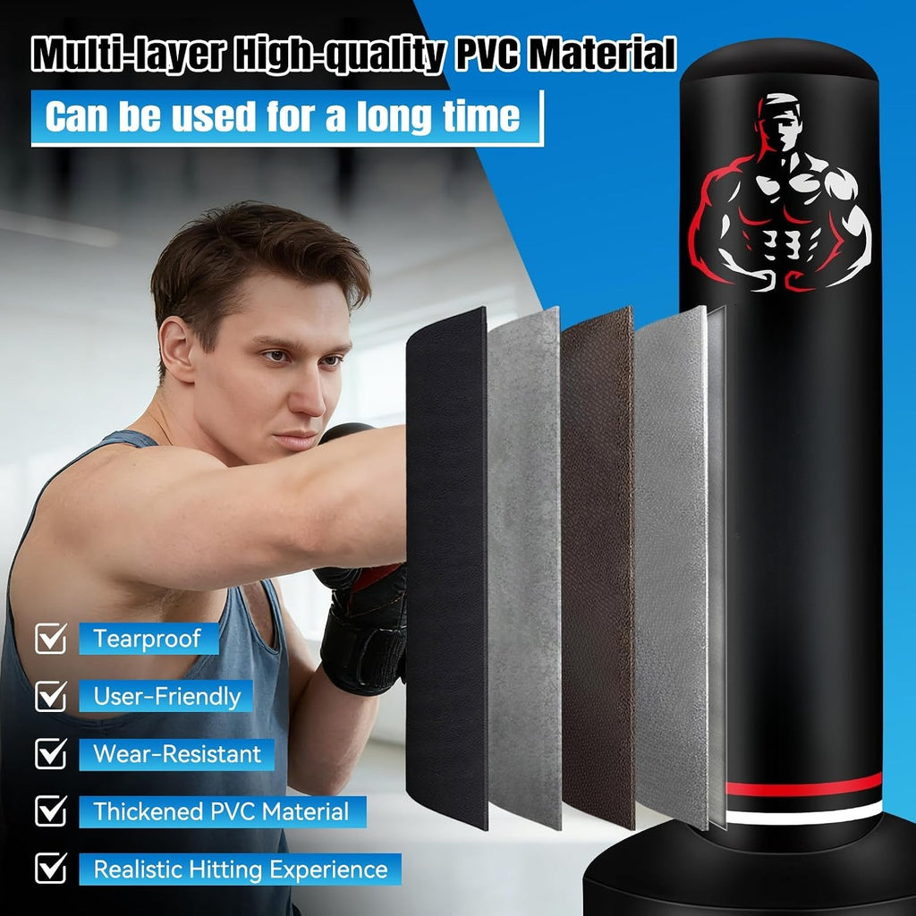 Upgraded Freestanding Punching Bag Set