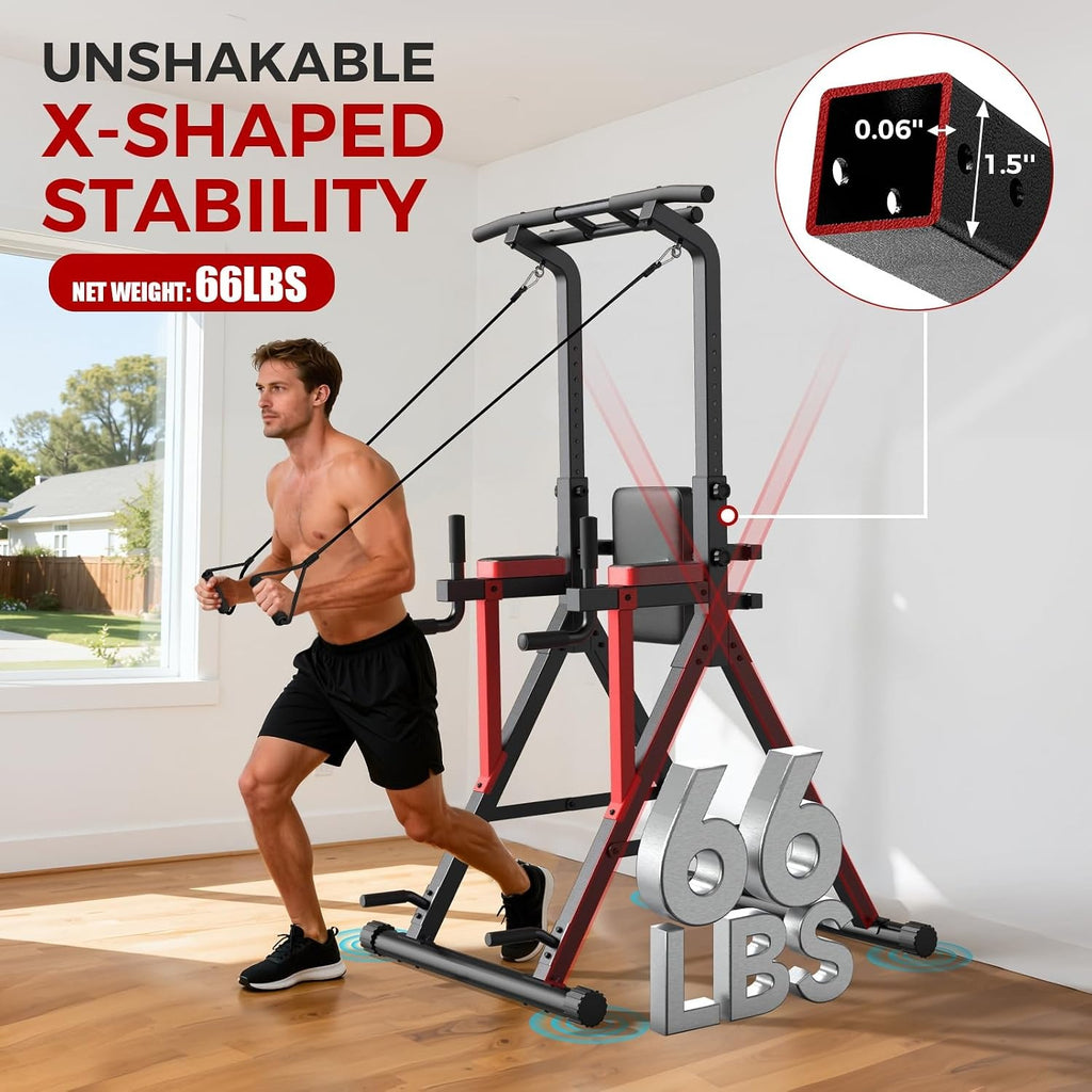 Adjustable Free‑Standing Power Tower