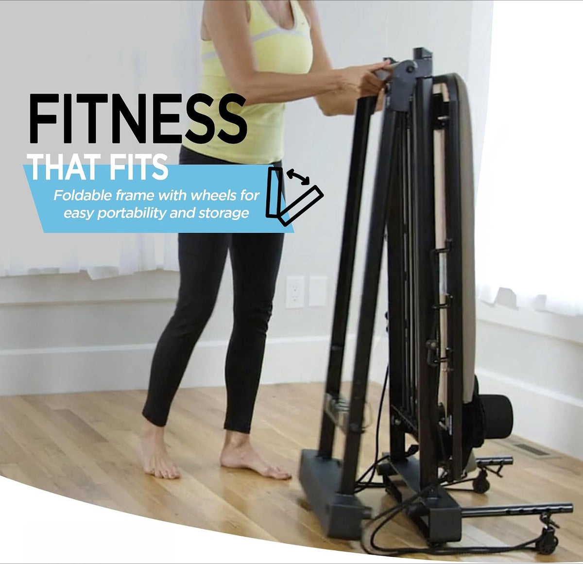 Compact Foldable Pilates Reformer Machine