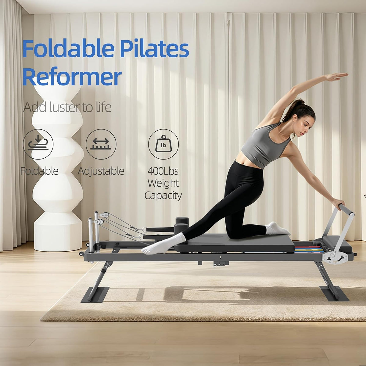 Home Foldable Pilates Reformer Machine