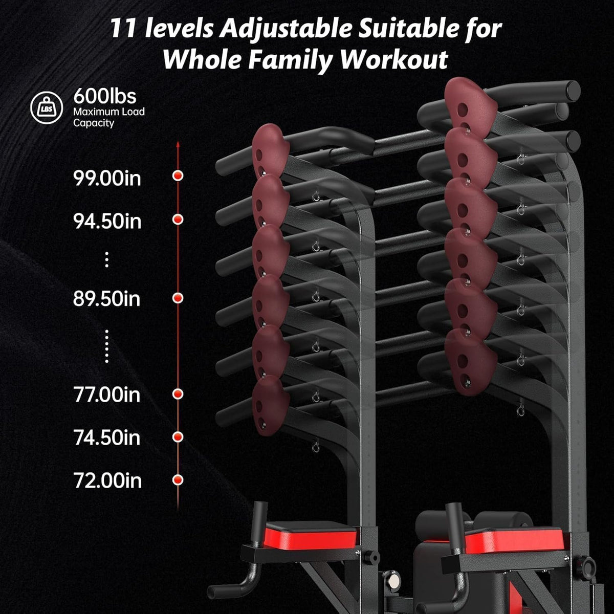 Adjustable Home Gym Power Tower