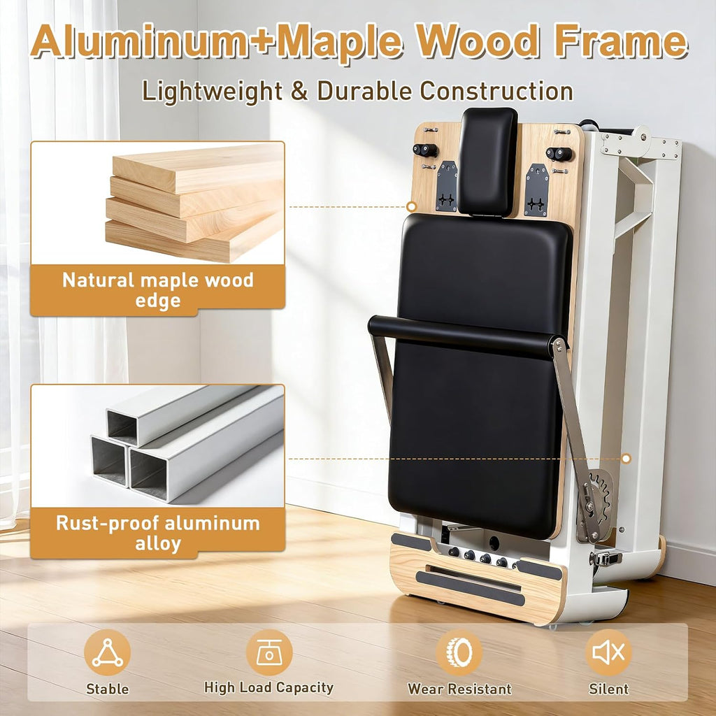 Foldable Aluminum Pilates Reformer Machine