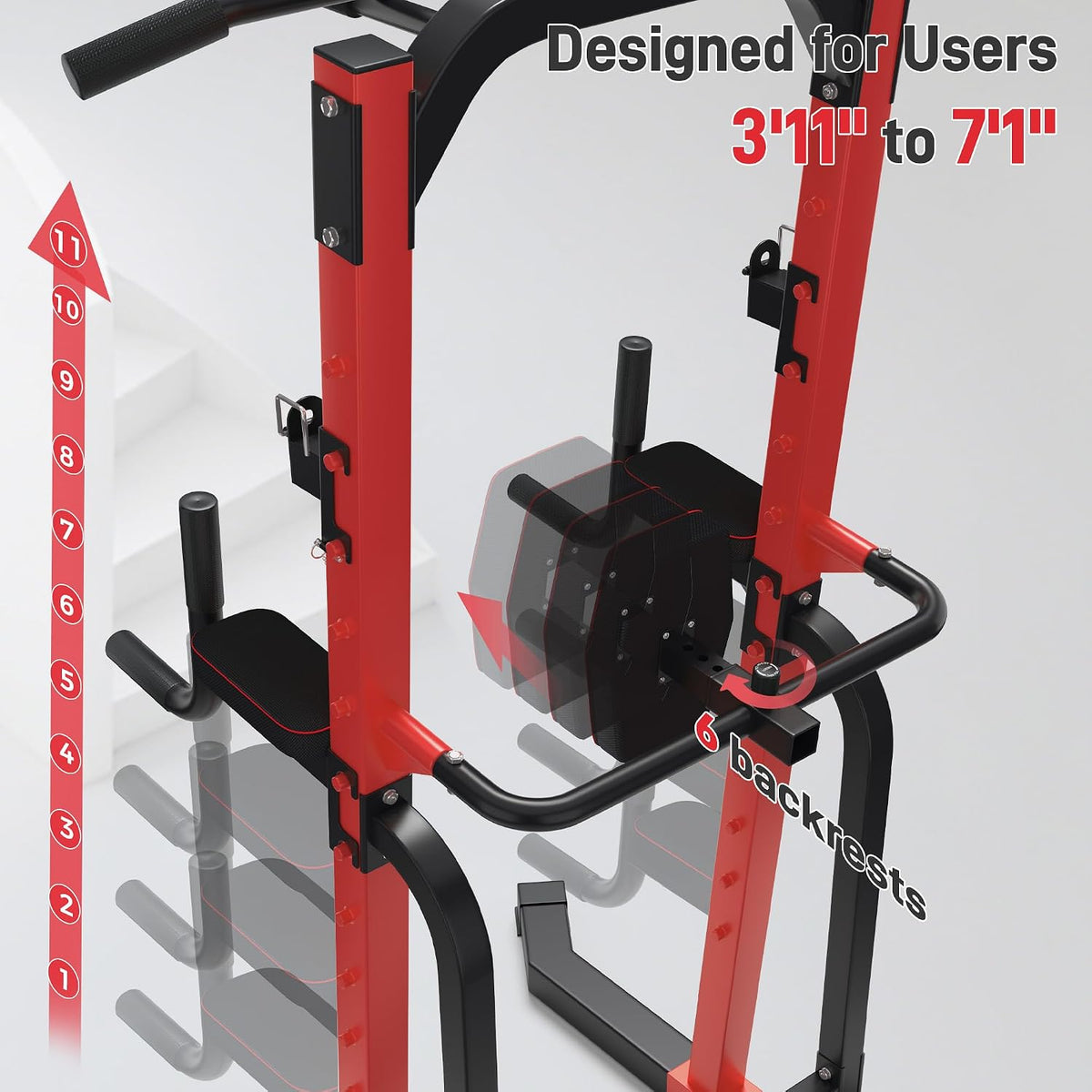 Heavy‑Duty Adjustable Power Tower