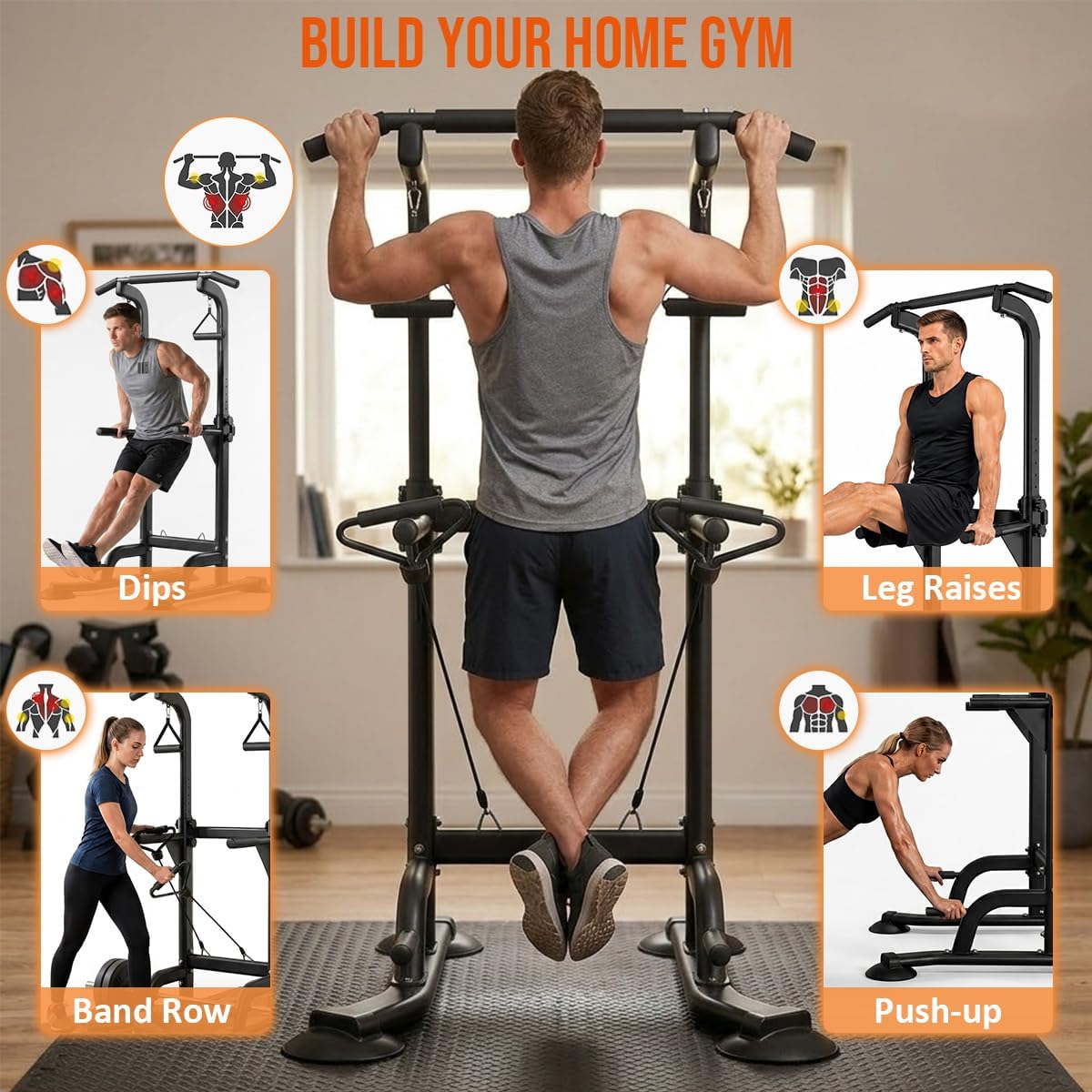 Adjustable Multi‑Function Power Tower