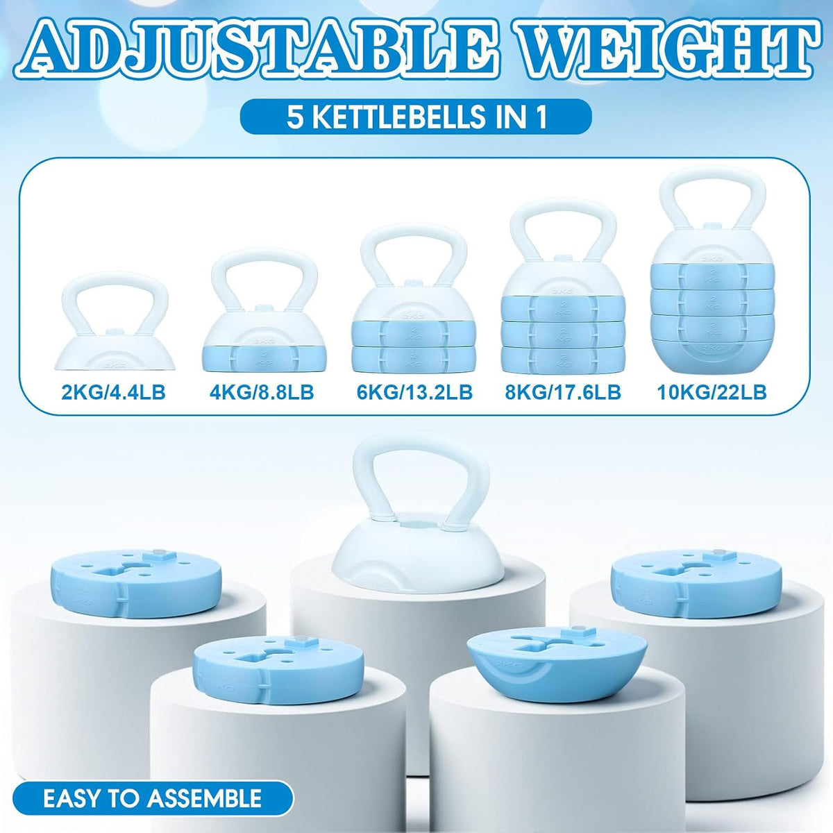 Adjustable Water‑Filled Kettlebell Set
