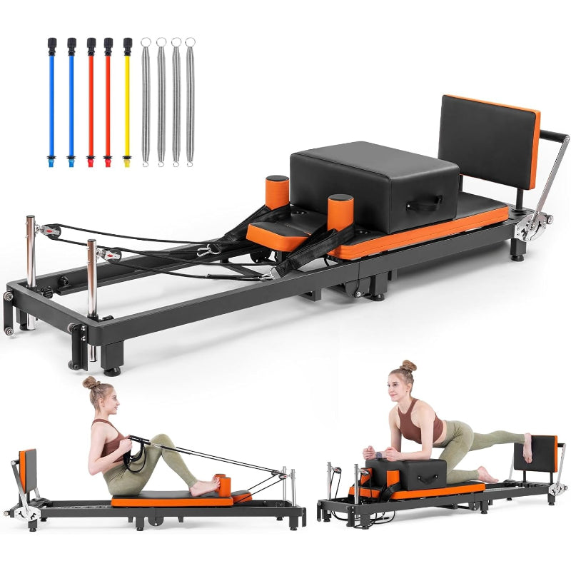 Foldable Pilates Reformer Machine Kit