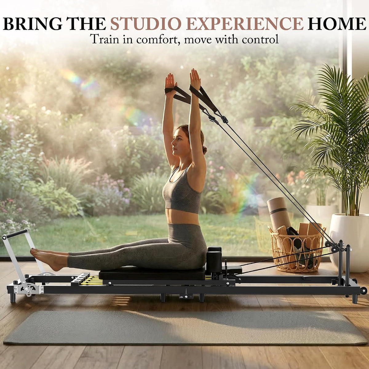 Adjustable Foldable Pilates Reformer Machine