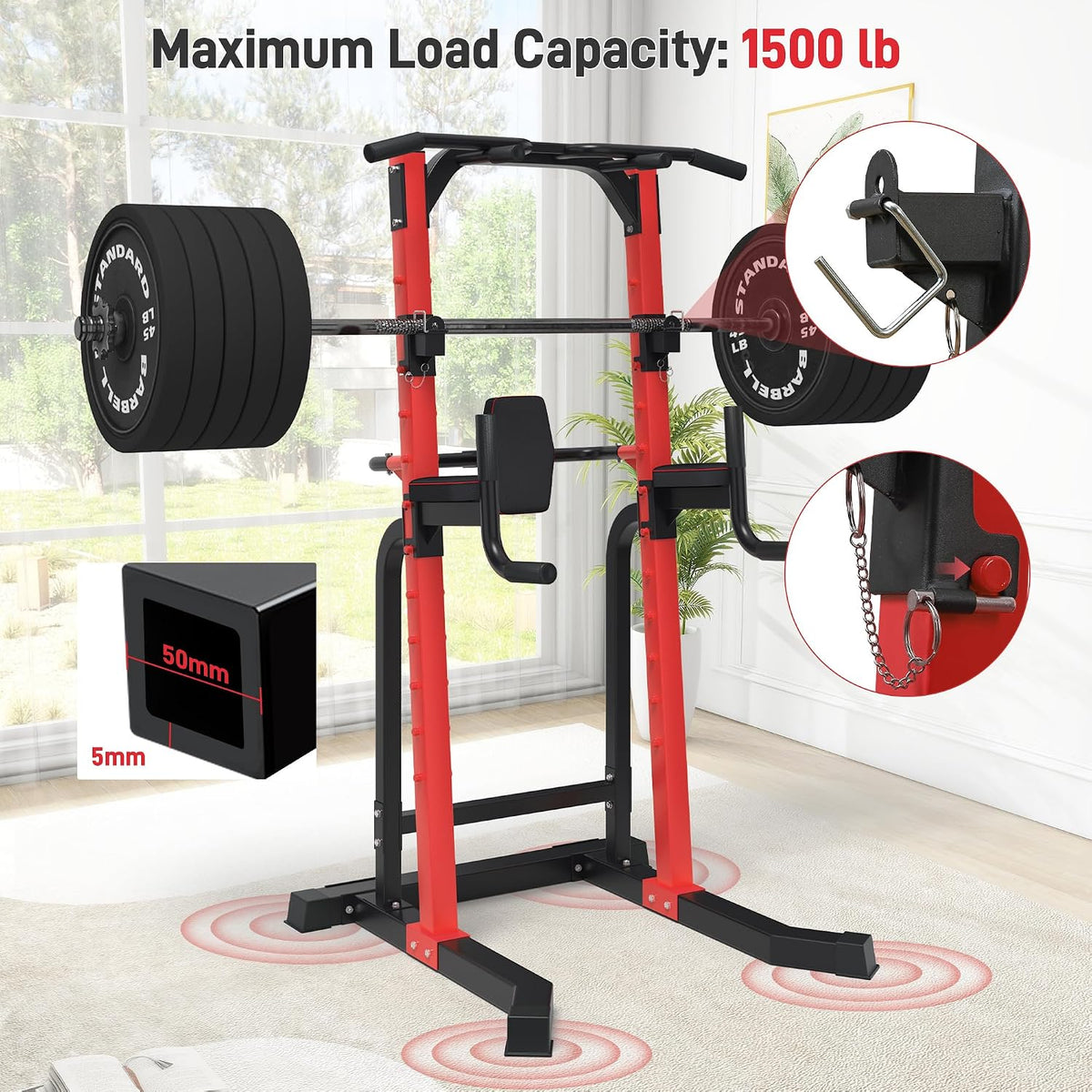 Heavy‑Duty Adjustable Power Tower