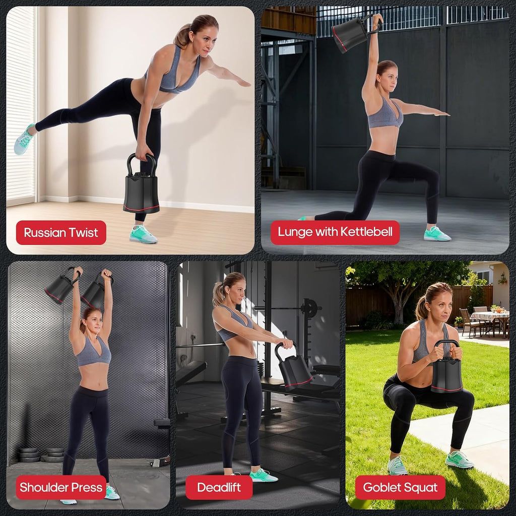 6‑in‑1 Quick‑Change Adjustable Kettlebell Set