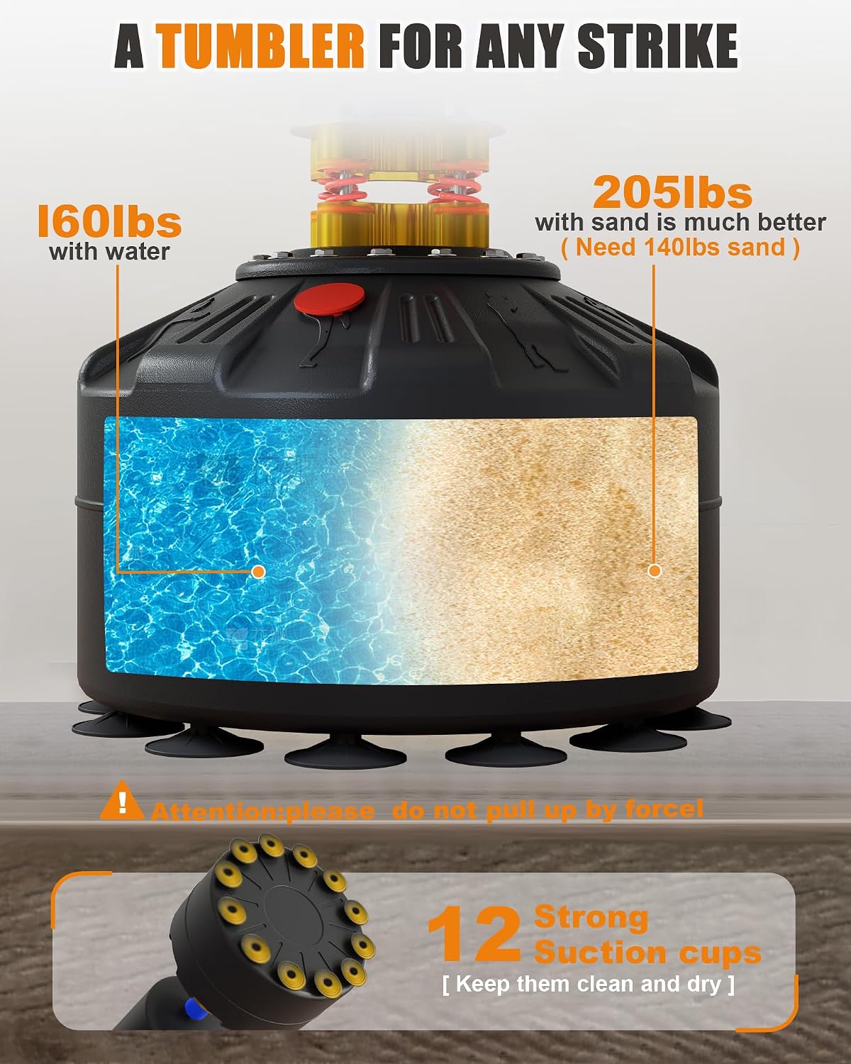 Freestanding Punching Bag with Gloves Set