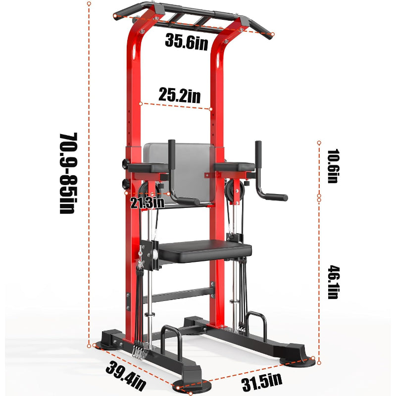 Adjustable Freestanding Power Tower Rack