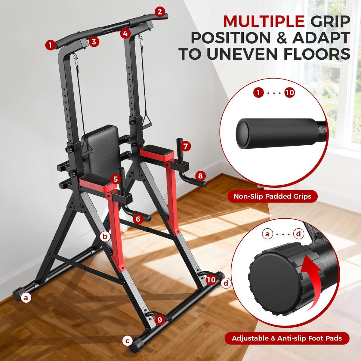 Adjustable Free‑Standing Power Tower