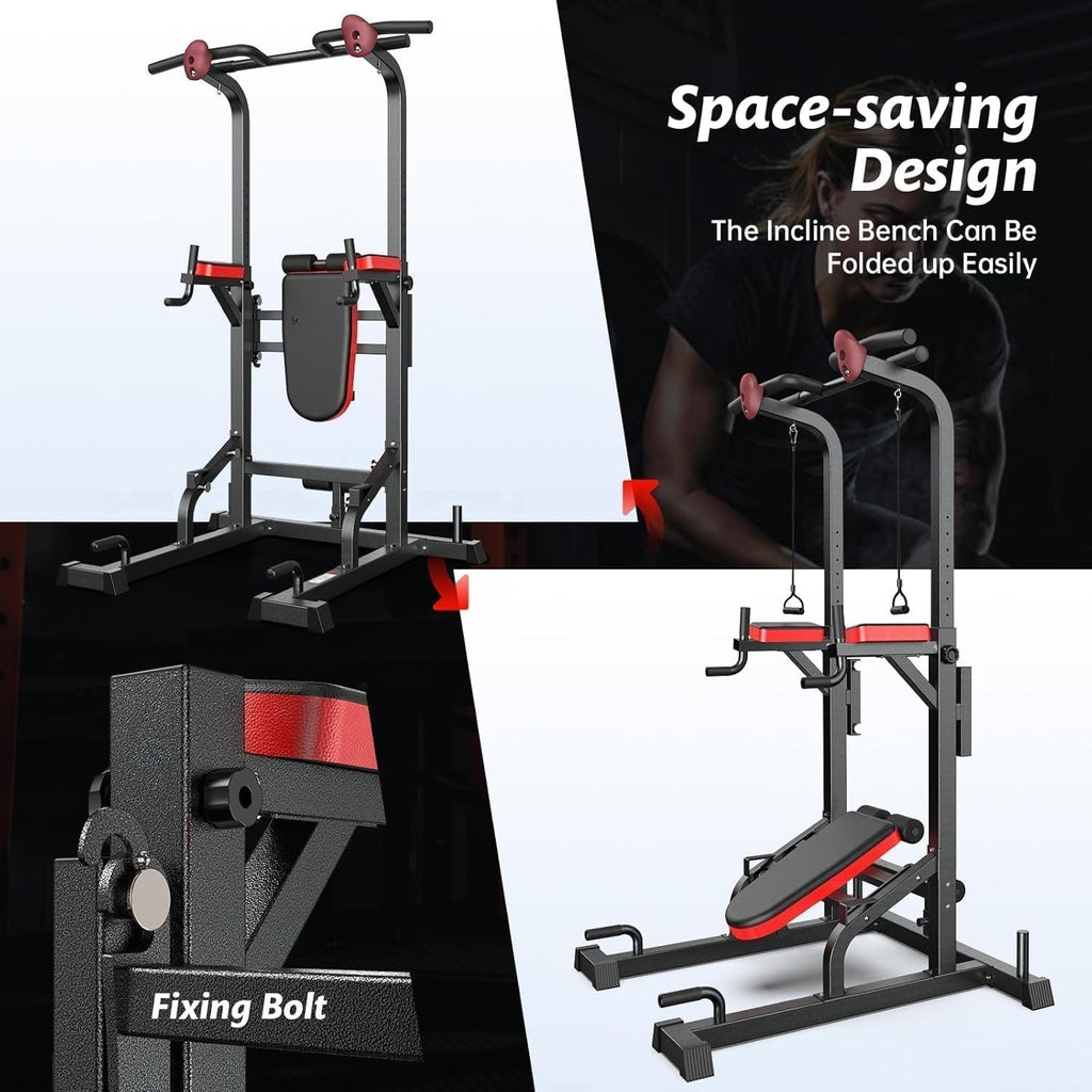 Adjustable Home Gym Power Tower