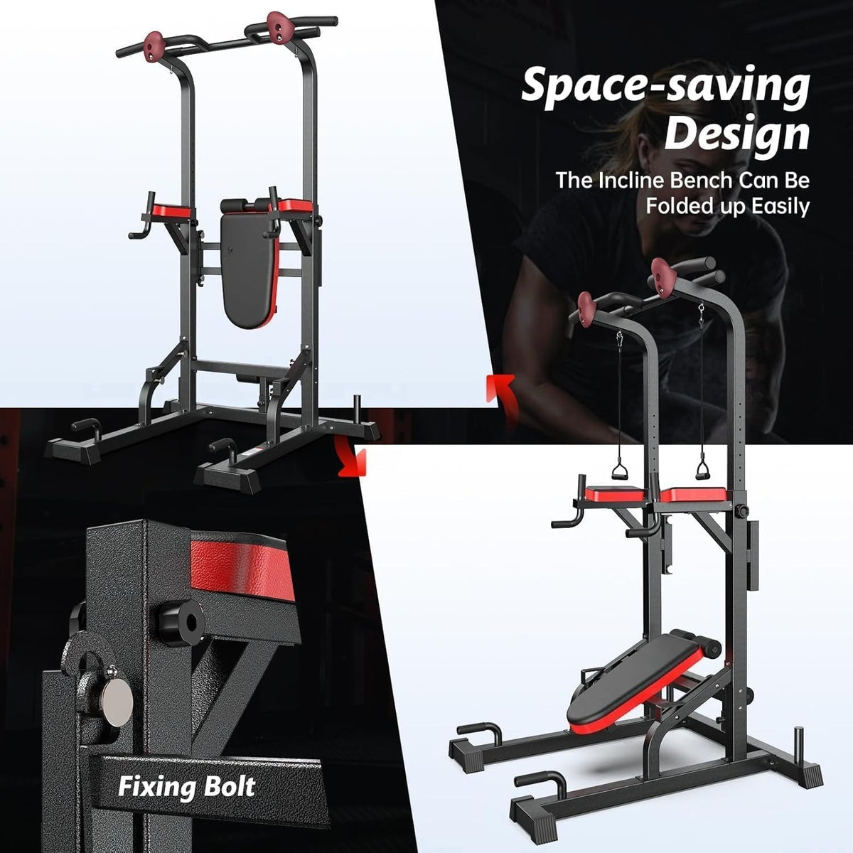 Adjustable Home Gym Power Tower