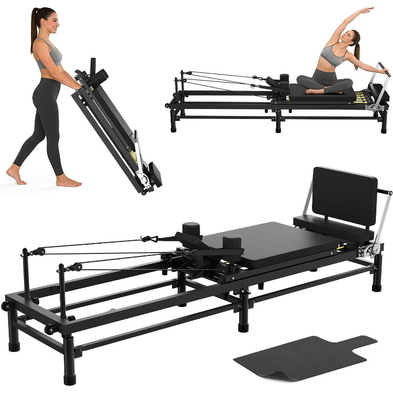 Adjustable Foldable Pilates Reformer Machine