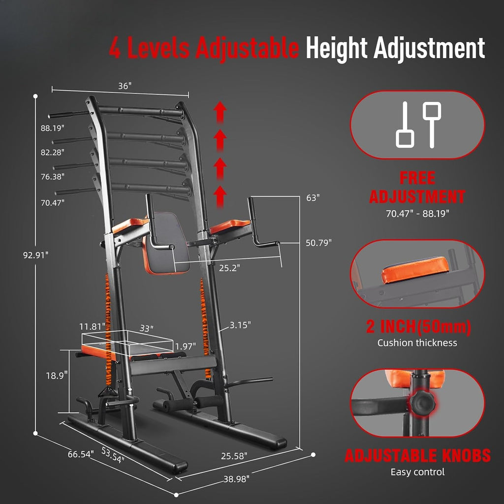 Multifunction Power Tower with Bench
