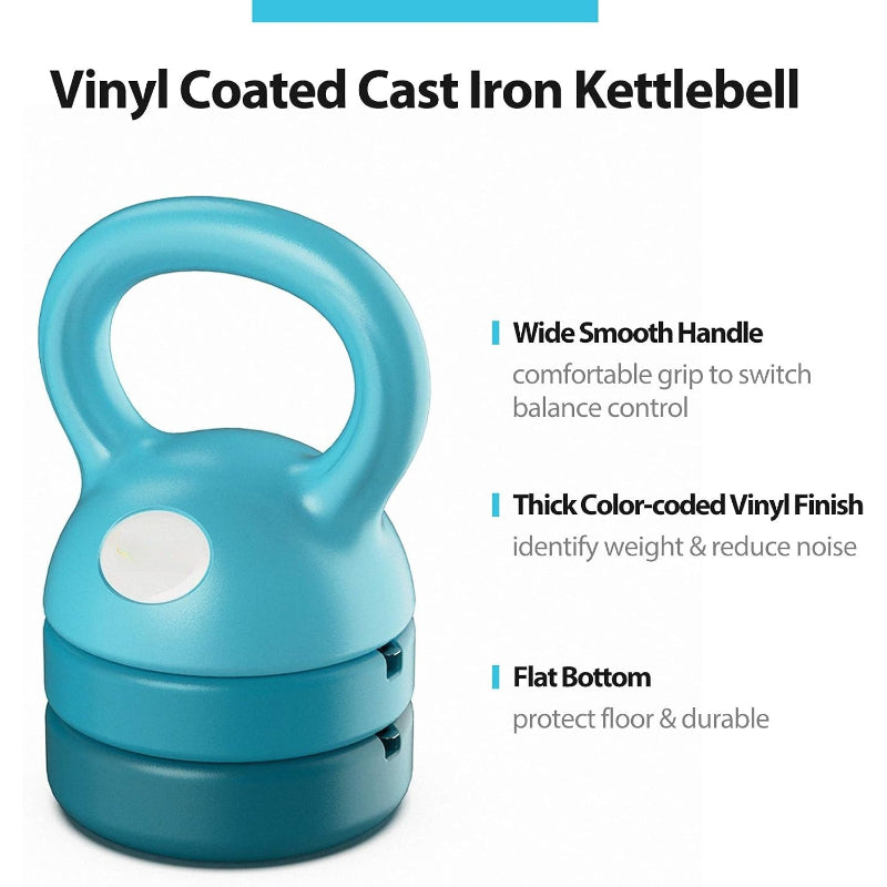 Cast Iron Adjustable Kettlebell Set