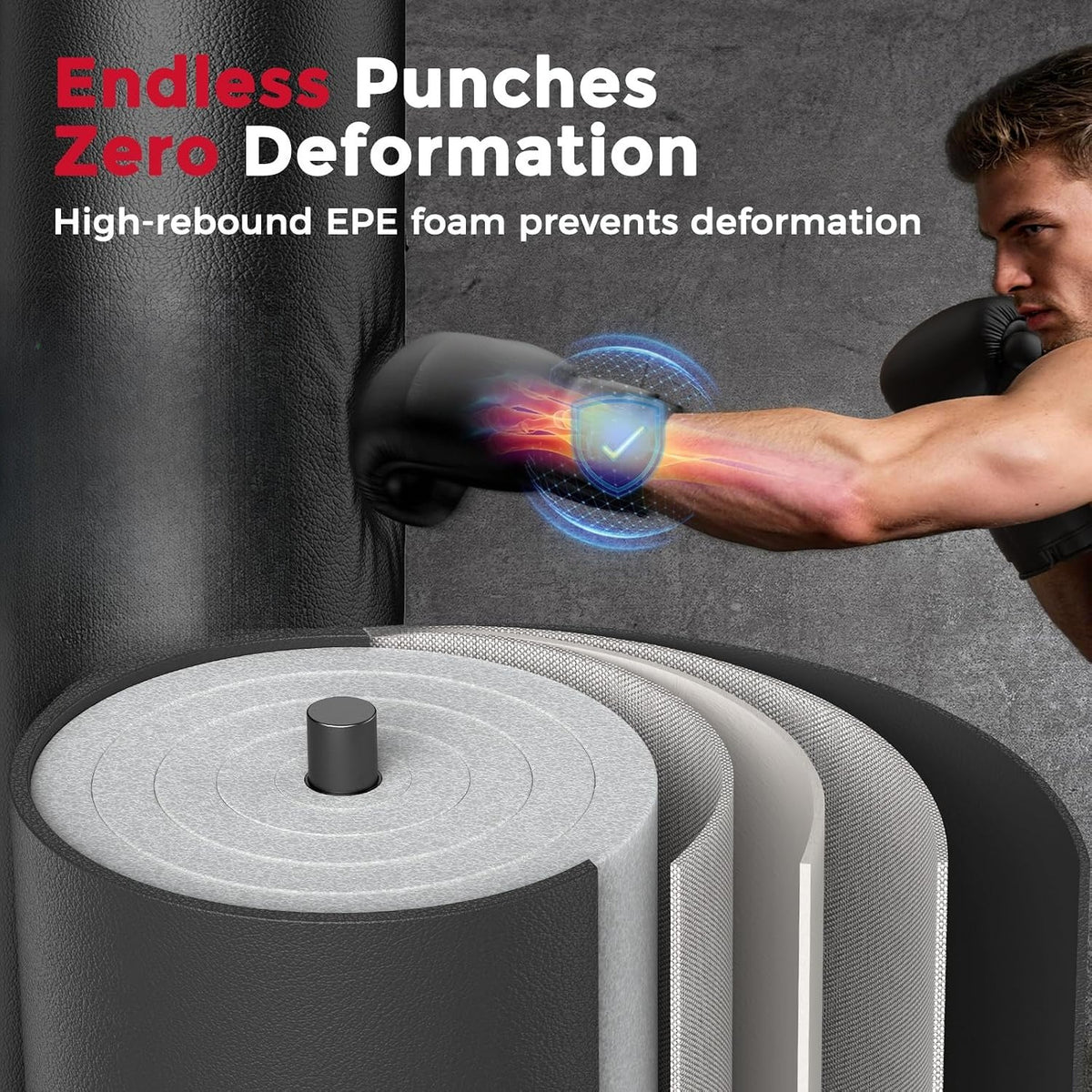 Suction‑Base Freestanding Punching Bag Set
