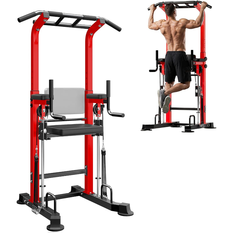 2‑in‑1 Adjustable Multi‑Function Power Tower