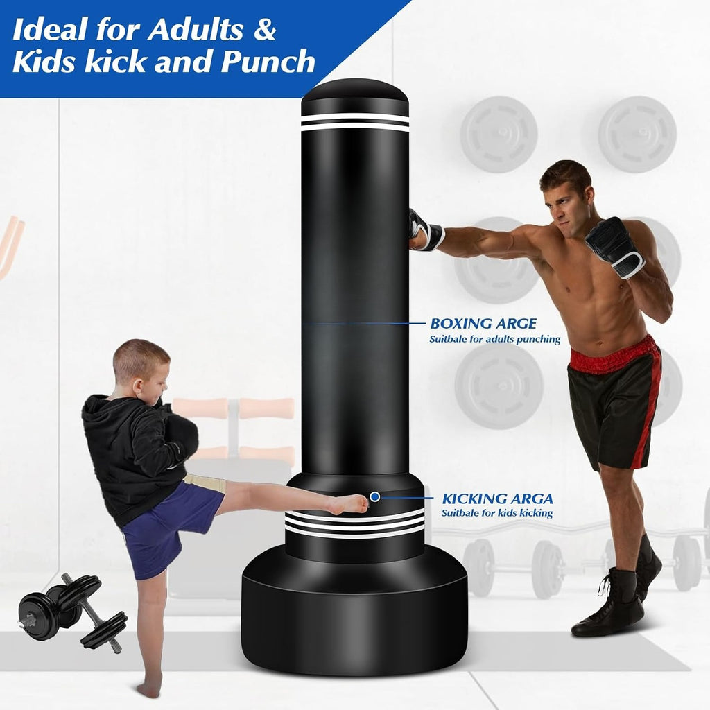 Freestanding Heavy Punching Bag Set