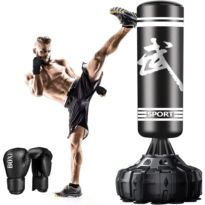 Freestanding Heavy Punching Bag Set