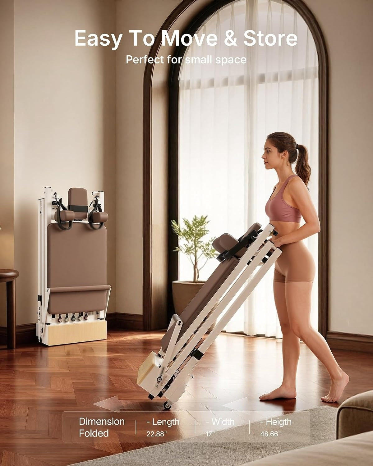 Adjustable Foldable Pilates Reformer Machine