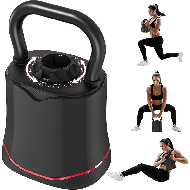 6‑in‑1 Quick‑Change Adjustable Kettlebell Set
