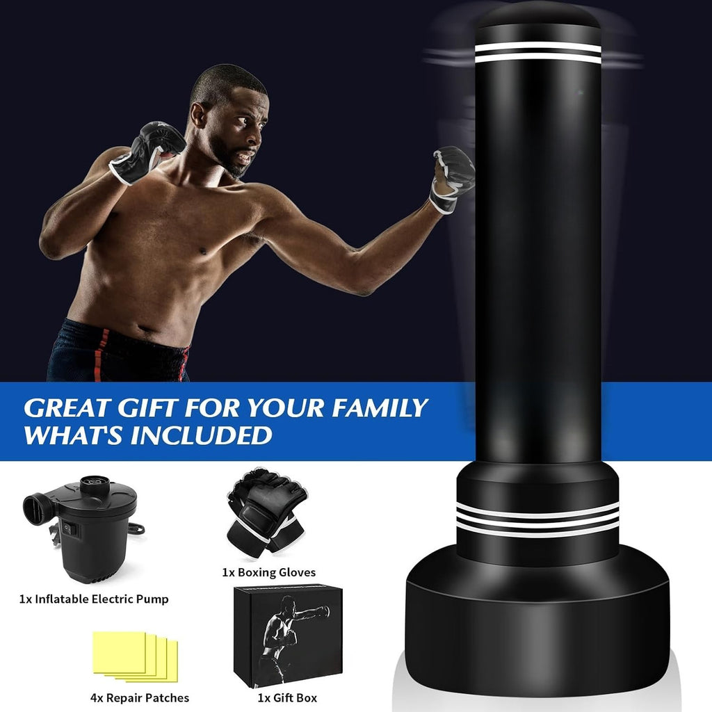 Freestanding Heavy Punching Bag Set