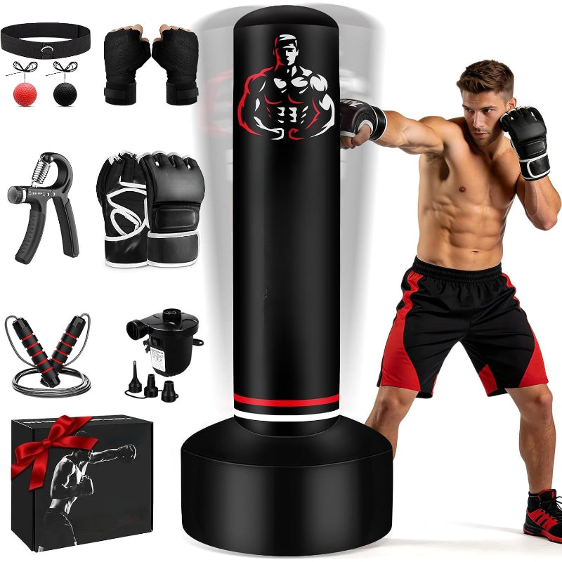 Upgraded Freestanding Punching Bag Set