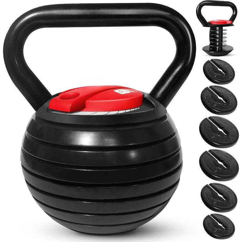Cast Iron Adjustable Kettlebell Set